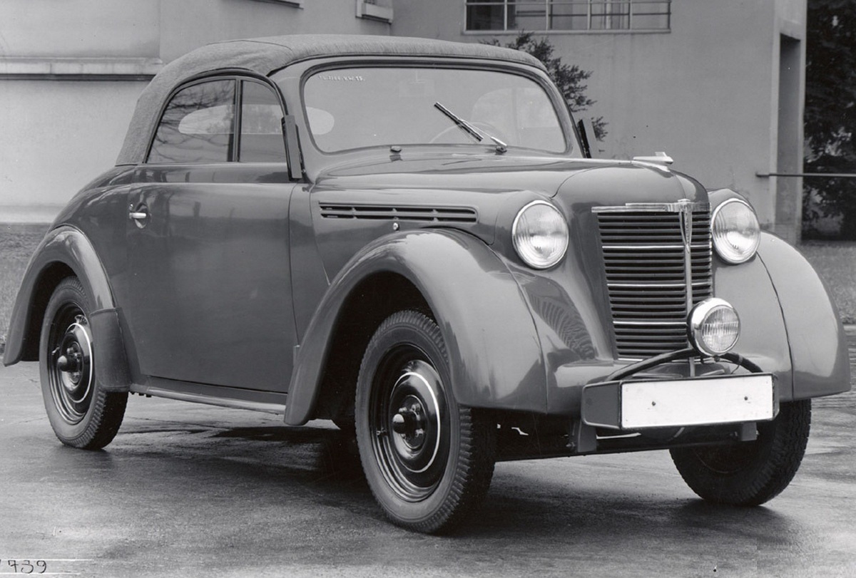 Prototyp eines zweisitzigen Opel-Kadett-Cabrio Spitzname "Strolch" 1938