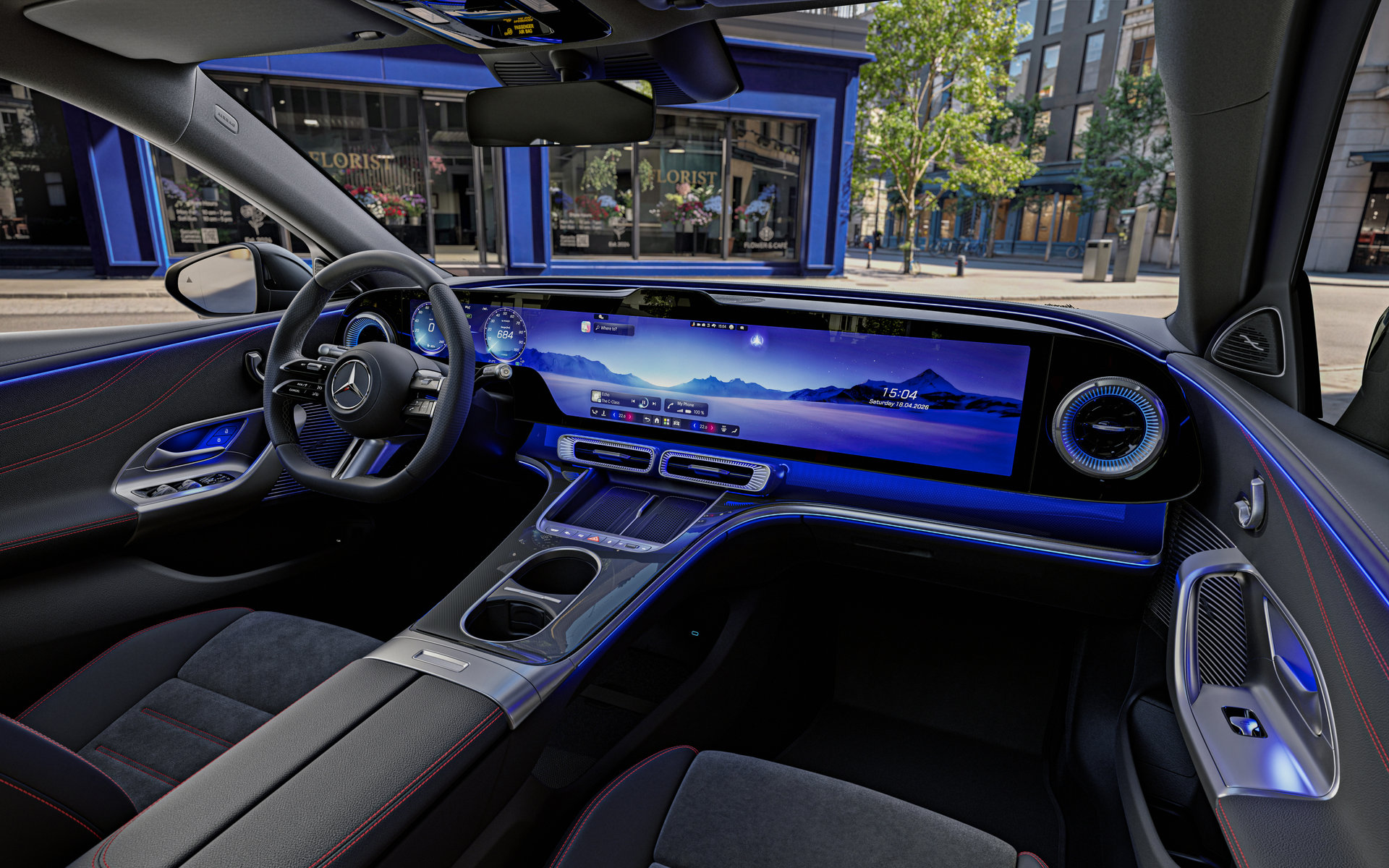 Ein Rückzugsort der Extraklasse: das Interieur der neuen elektrischen Mercedes-Benz C-Klasse
A sanctuary in a class of its own: the interior of the all-new electric Mercedes-Benz C-Class