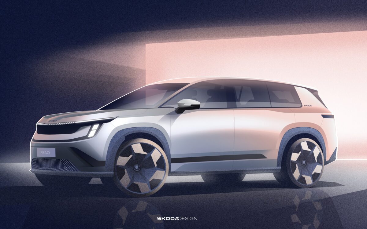 Skoda Peaq: Τα πρώτα επίσημα σκίτσα του μεγάλου ηλεκτρικού SUV
