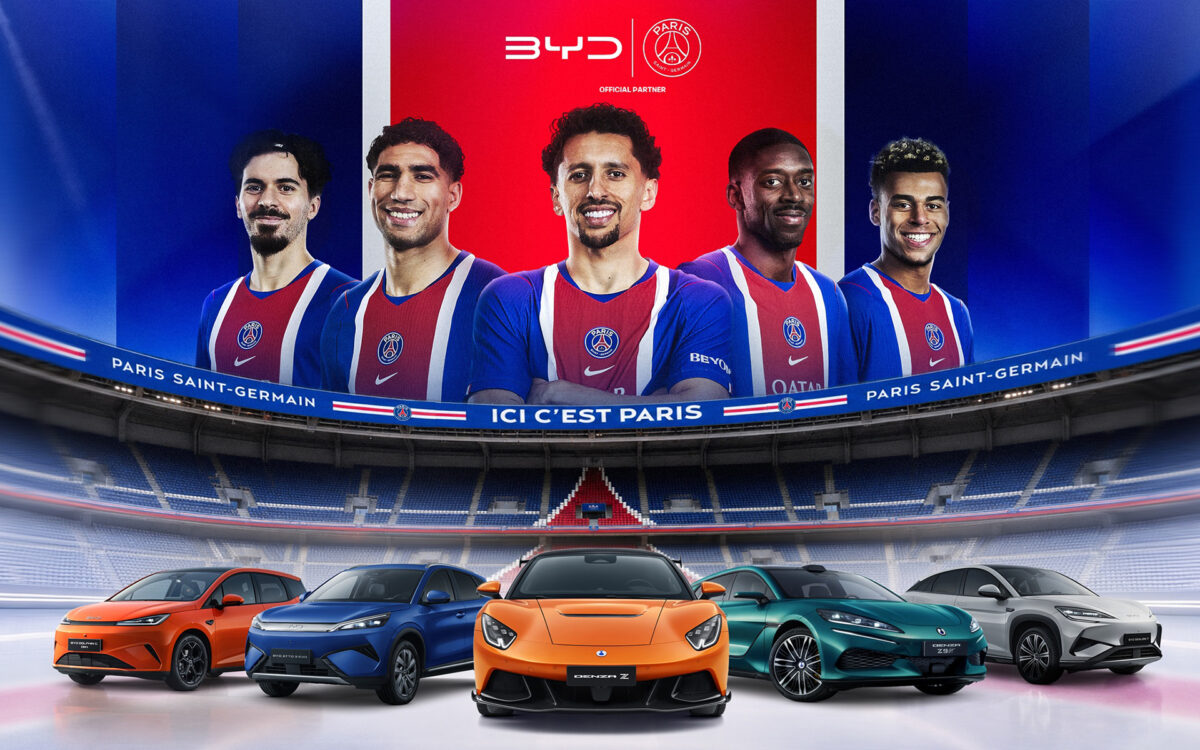 Η BYD «οδηγεί» την Πρωταθλήτρια Ευρώπης Παρί Σεν Ζερμέν έως το 2029 (video)