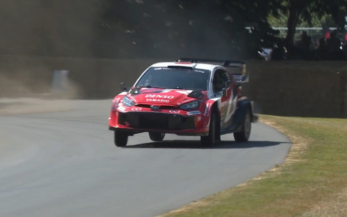 O Oliver Solberg χάρισε θέαμα στο Γκούντγουντ με το GR Yaris Rally1 (video)