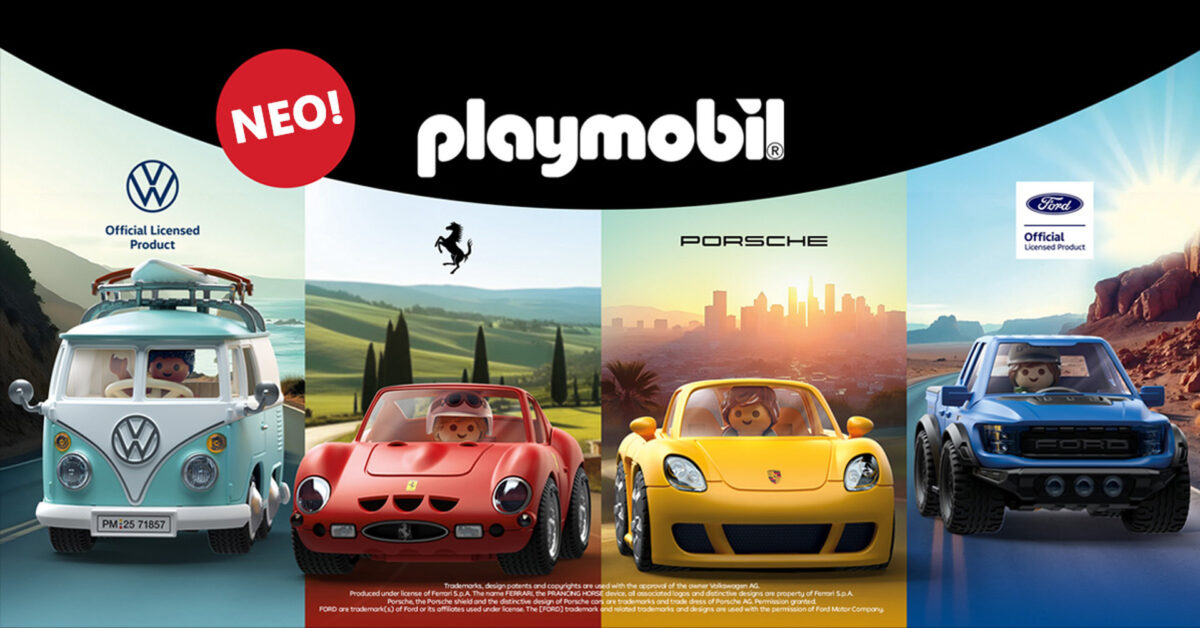 PLAYMOBIL Collector Cars: Τέσσερα εμβληματικά αυτοκίνητα γίνονται συλλεκτικά «παιχνίδια»