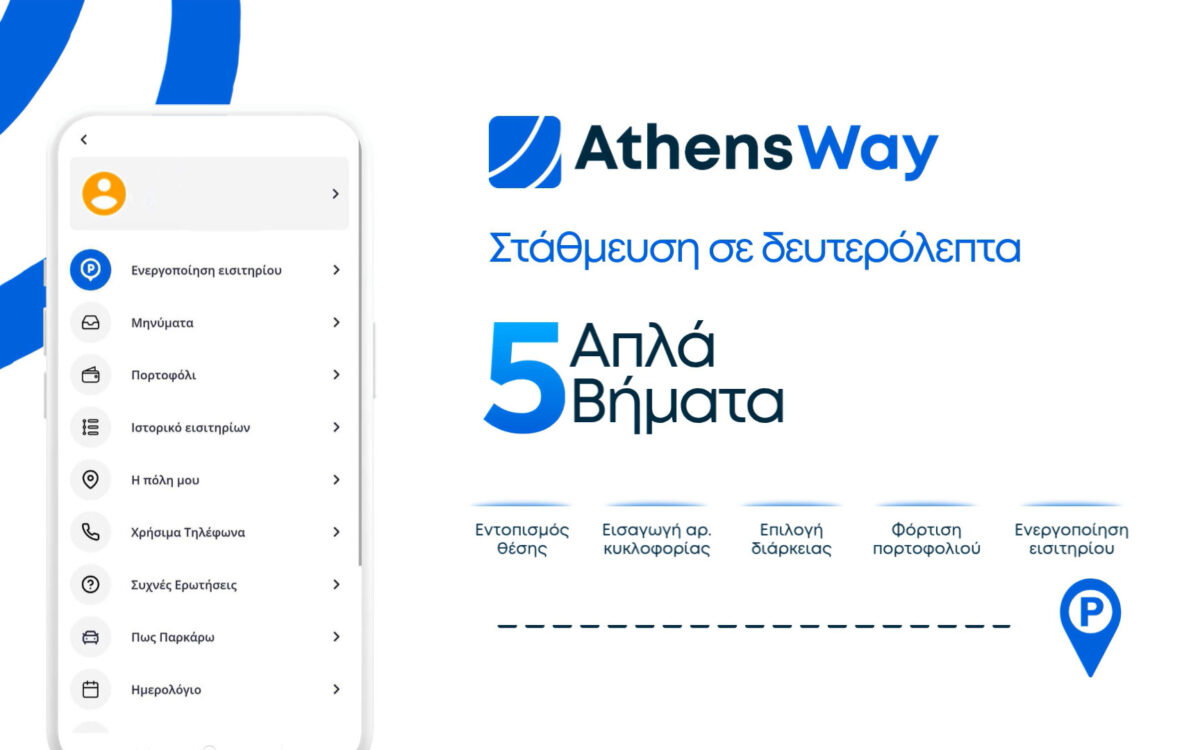 AthensWay: Θέσεις στάθμευσης, δρομολόγια ΜΜΜ και σταθμοί φόρτισης σε μία εφαρμογή