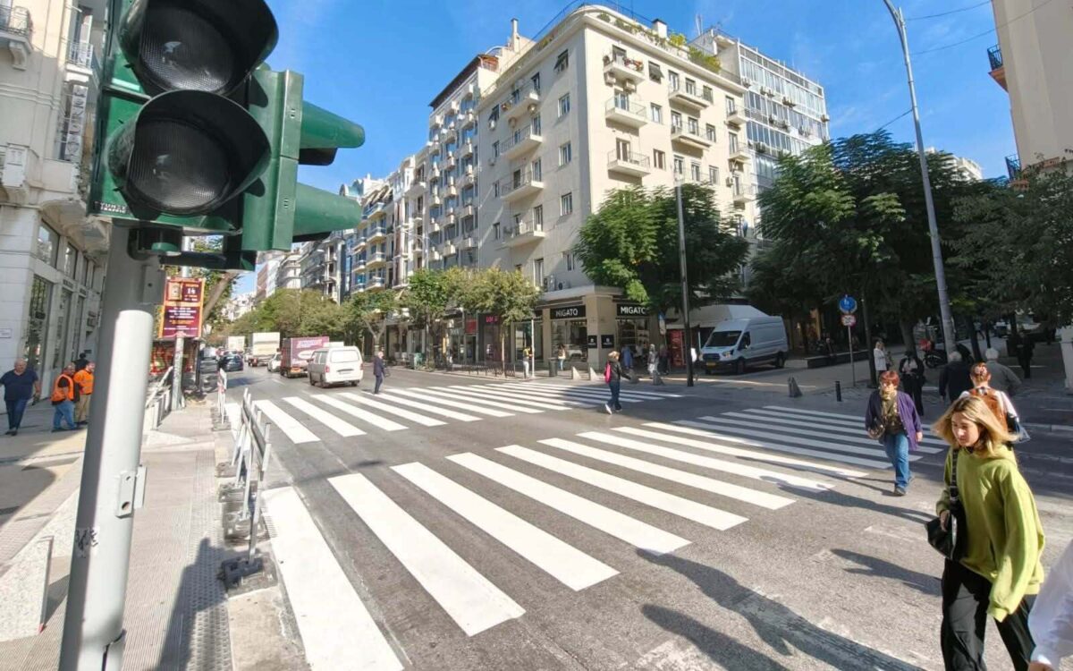 Θεσσαλονίκη: Σε ποιο σημείο μπήκε διπλή διάβαση πεζών και γιατί
